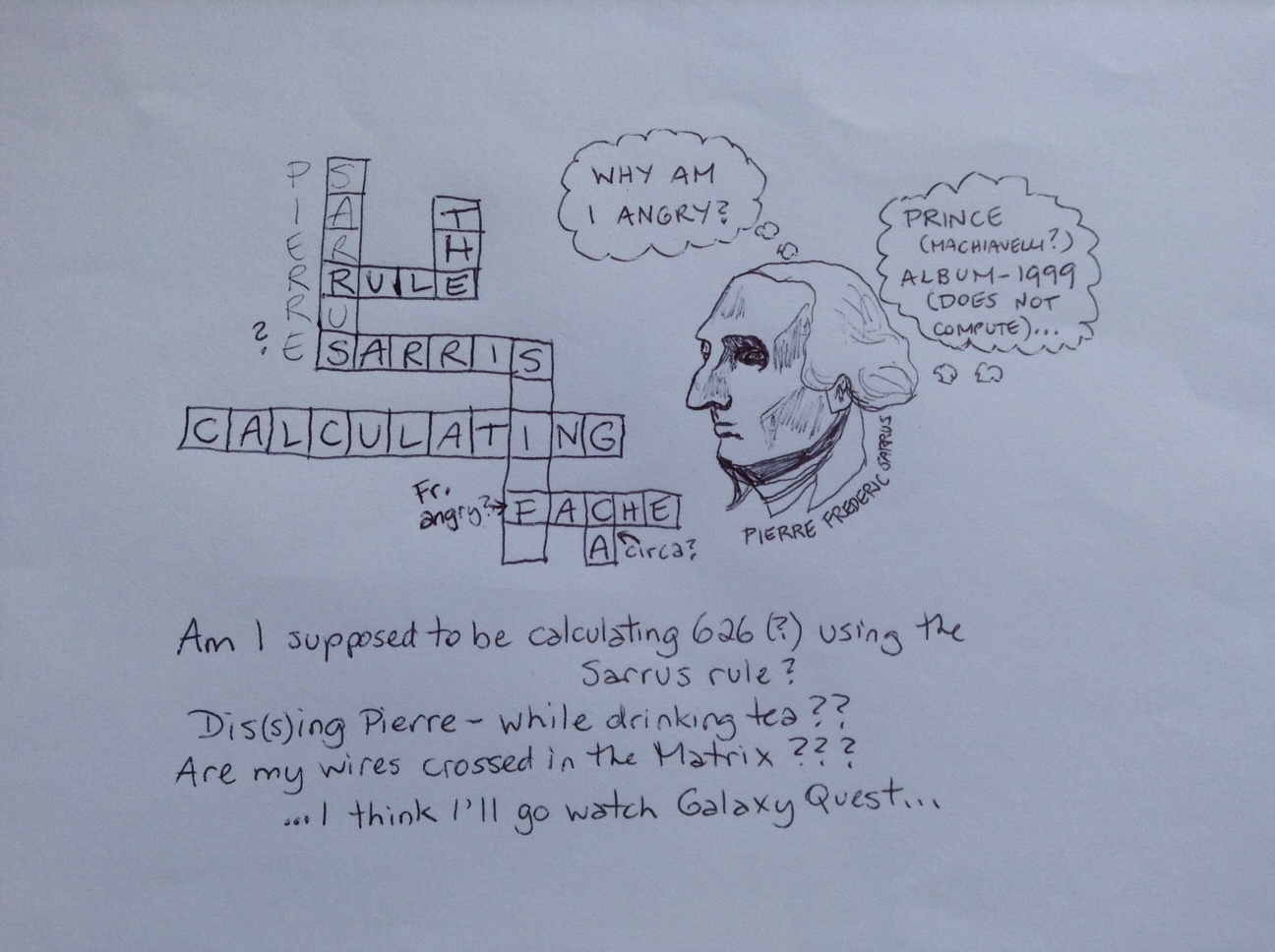 Gish 2019 Sarrus crossword